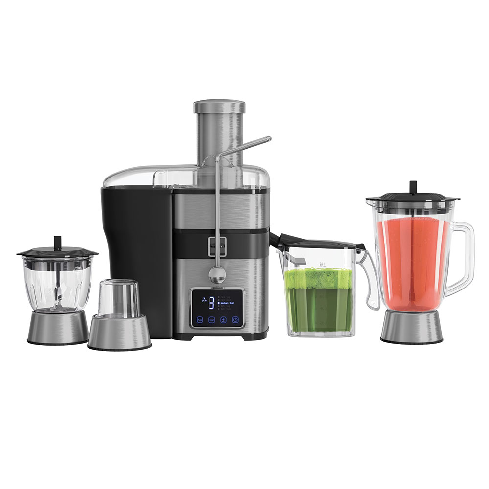 آبمیوه‌گیری چهارکاره دیجیتال لمسی استیل زنیت مدل ZJB-1406