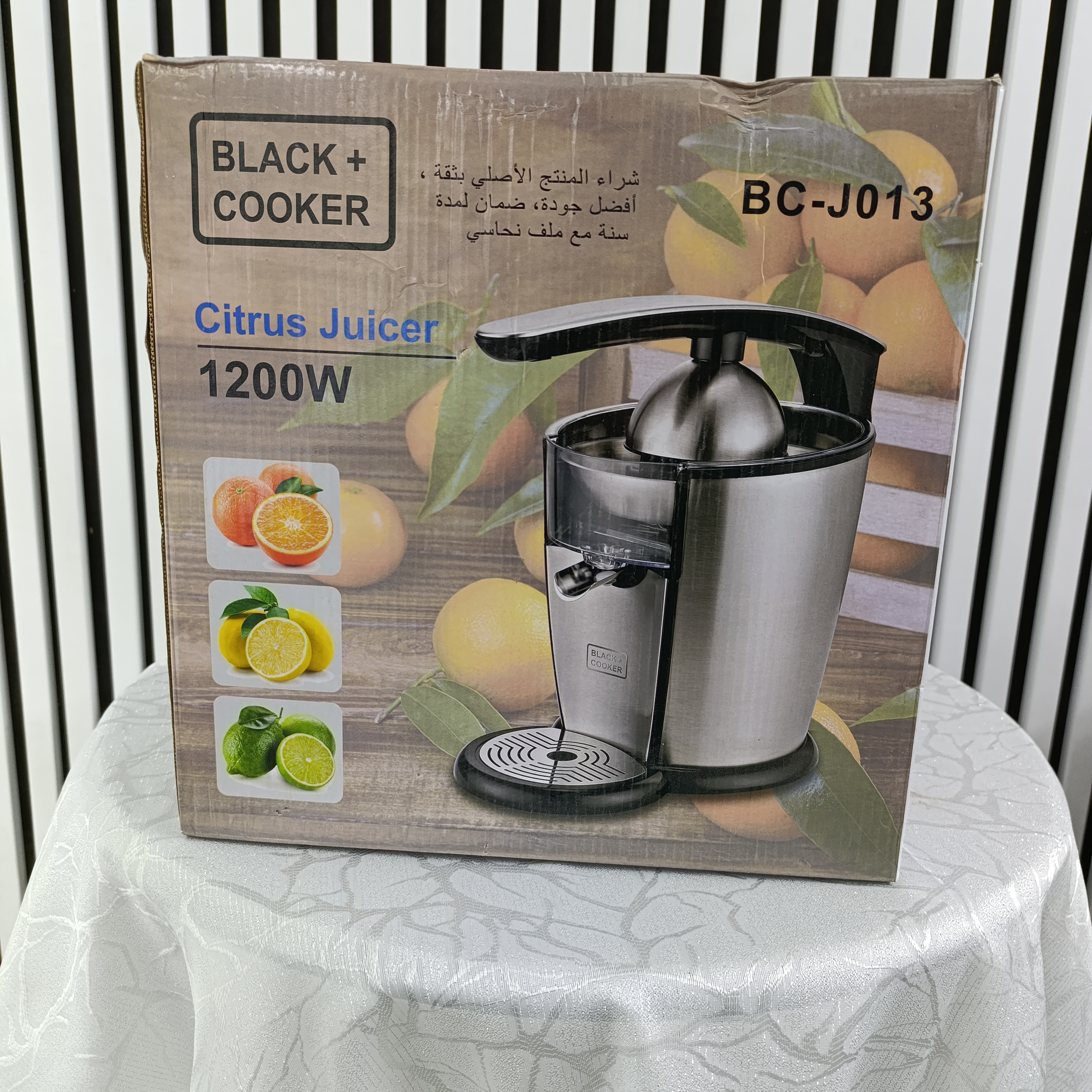 آب مرکبات‌گیری بلک کوکر – مدل BC-J013 با 2 مخروط فشاری و ضد چکه